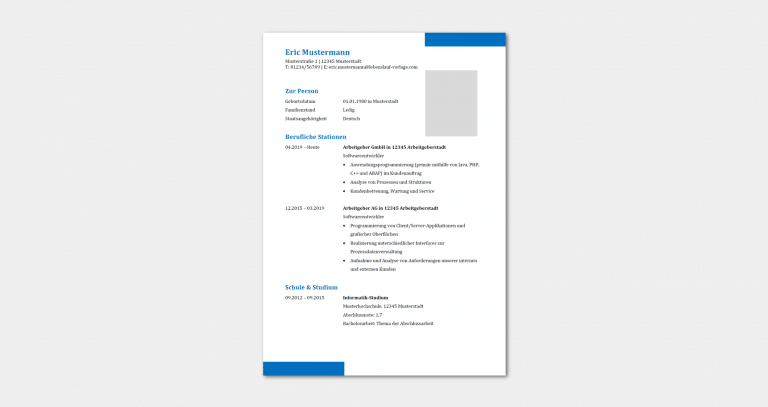 Lebenslauf Softwareentwickler / Softwareentwicklerin: Wichtige Inhalte, Muster & Beispiele