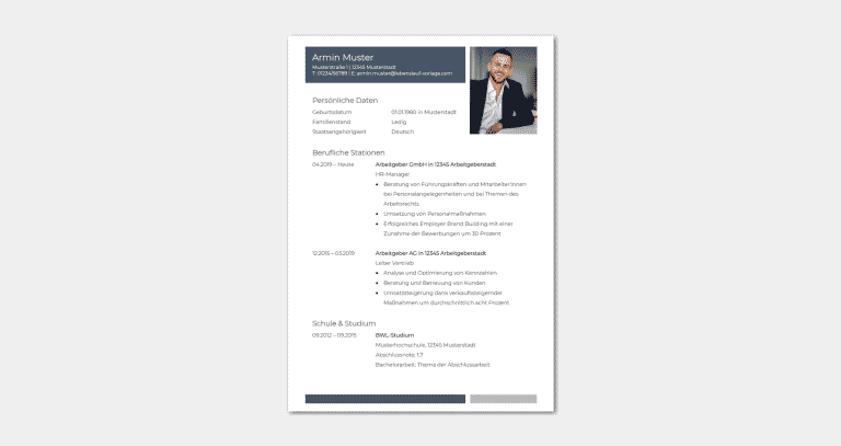 Lebenslauf Manager / Managerin: Besondere Inhalte, Muster & Beispiele