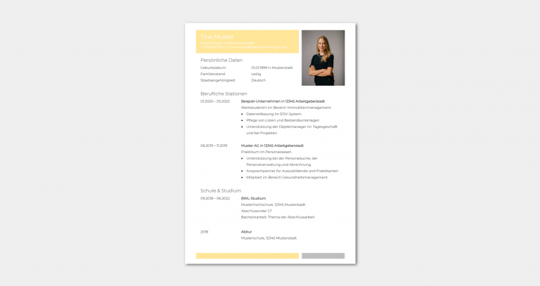 Lebenslauf Absolvent:in: Wichtige Inhalte, Muster & Beispiele